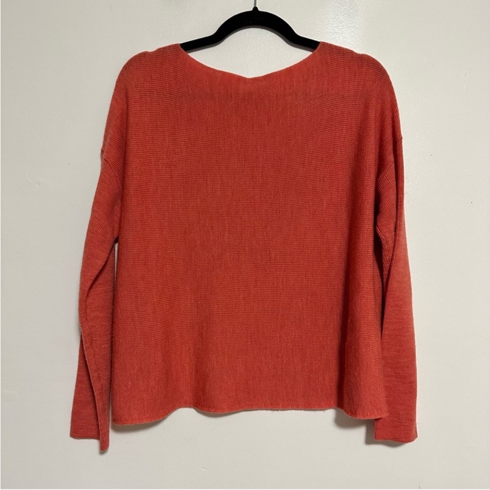 Eileen Fisher Merino Wool Boxy Boatneck Sweater